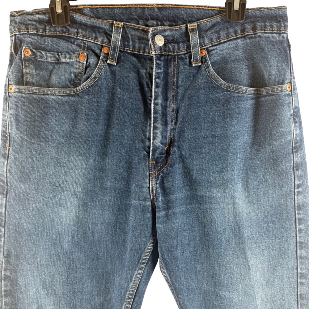 Levi's 505 Regular Fit Jeans 34x30 Classic Straight Leg Blue Denim 00505-1954